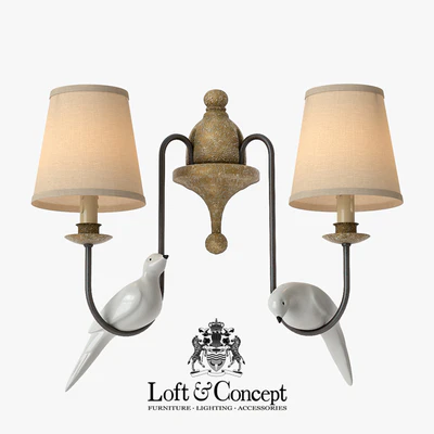 Bra Norman Bird Wall Lamp double — Ver 1
