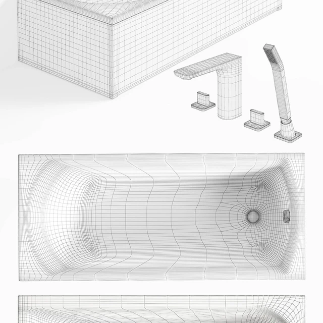 Radaway baths Set 2 + Steinberg bath/shower mixer — Скачать