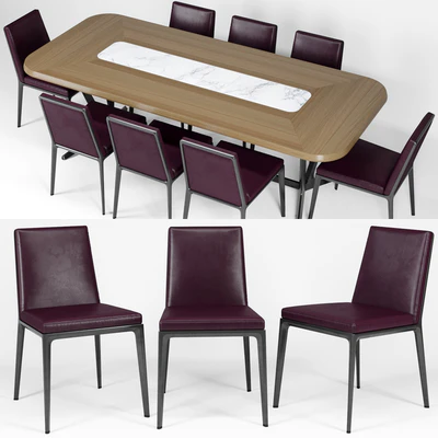 B&B Maxalto Caratos chair Astrum table — Вид 3