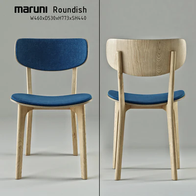 Roundish Maruni Armless chair — Ver 1