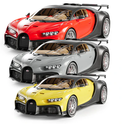 Bugatti Chiron + interior — Вид 6