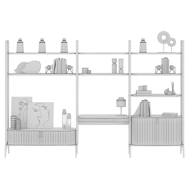 EDEN-ROCK Bookcase with 3 elements Design Sacha Lakic — Скачать