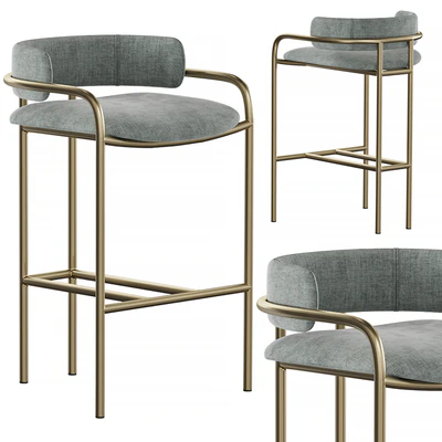 West Elm-Lenox Velvet Counter Stool — Ver 1