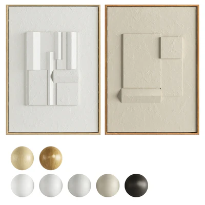 Iolastudios - Plaster Painted Relief Artwork 04 — Ver 1