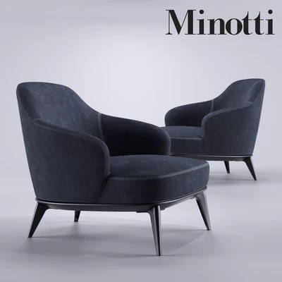 Minotti Leslie Poltrona Armchair — Ver 1