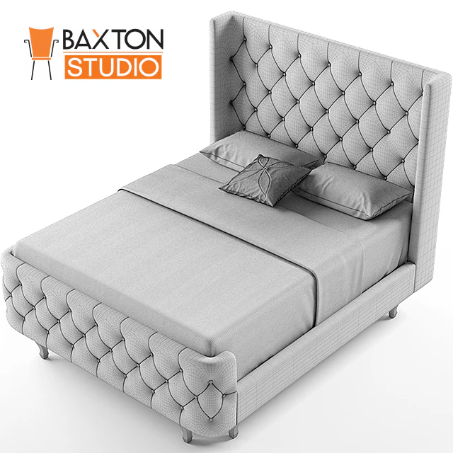 Baxton Studio Regina Wood Contemporary Bed, Queen — Descargar