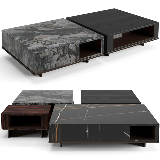 Minotti Roger coffee tables set — Скачать