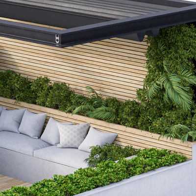 Roof Garden and Landscape Furniture with Pergola 02 — Вид 5