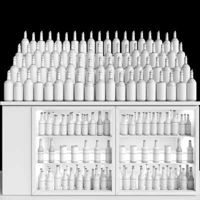 Huge bar with a large selection of alcohol. Cocktail — Ver 2