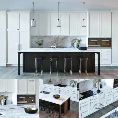 BLACK & WHITE KITCHEN — Вид 1