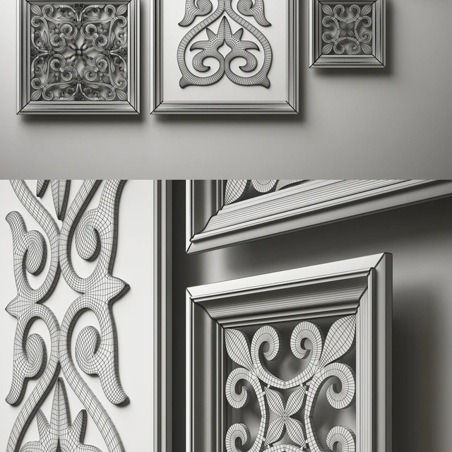 frames with ornaments — Скачать