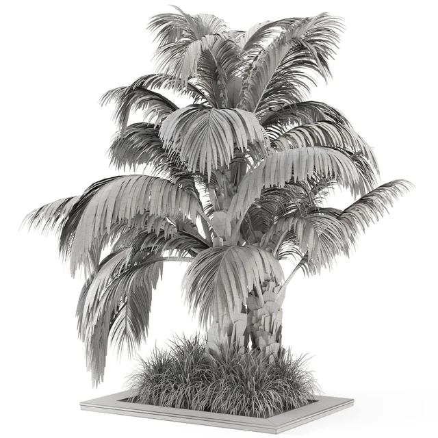 Outdoor Garden set bush and Tree - Garden Set 331 — Скачать