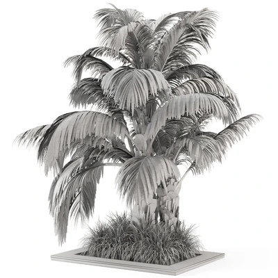 Outdoor Garden set bush and Tree - Garden Set 331 — Вид 3