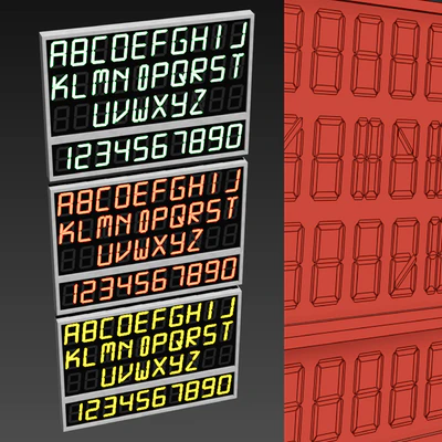 Light modules Set 97 Alphabet — Ver 5