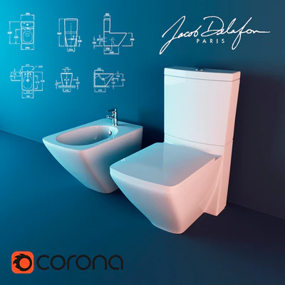 Toilet and bidet Jacob Delafon Escale — Ver 1