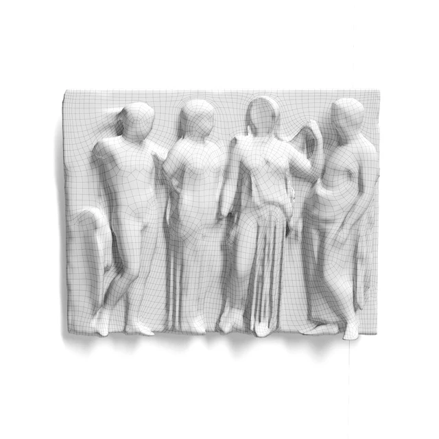 Greek Attic relief wall panel — Скачать