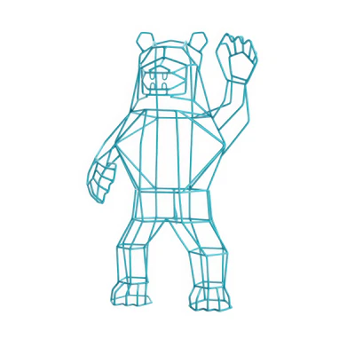 marching bear object by bend goods — download