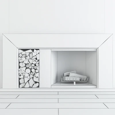 Fireplace modern — Вид 2