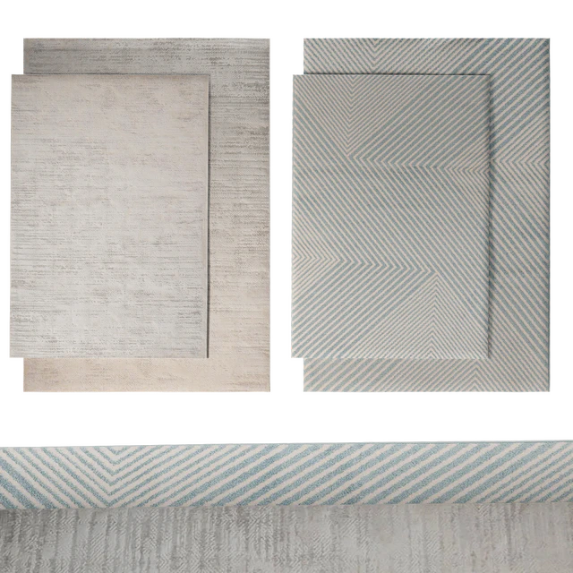 Set of 4 rugs from luxdeco Luzon and Pembroke Cross series — Descargar