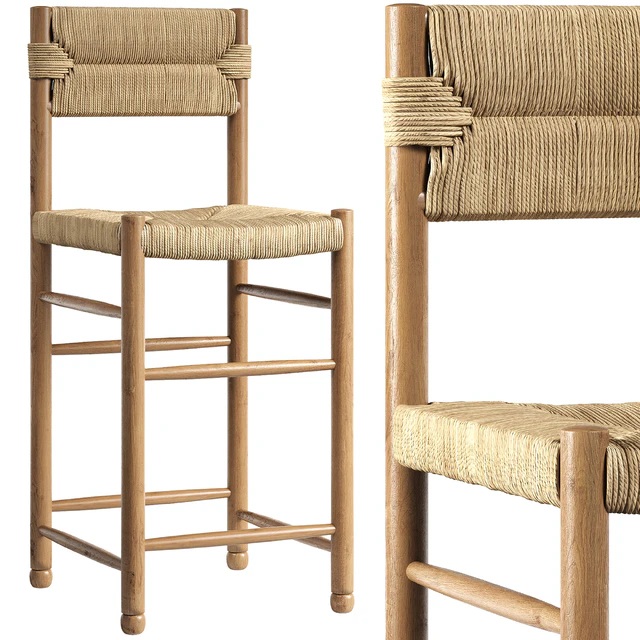 Rattan chair | Charlotte Counter Stool — Descargar