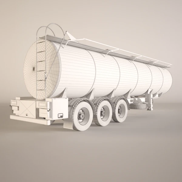 Gasoline Fuel Tanker Trailer - Полуприцеп цистерна для перевозки топлива — Скачать