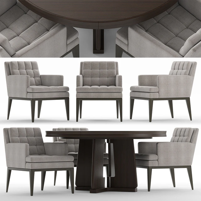 Table and chairs baker DINING CHAIR1 — Descargar