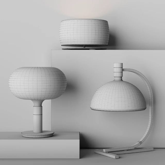 Three table lamps Nemo — Descargar