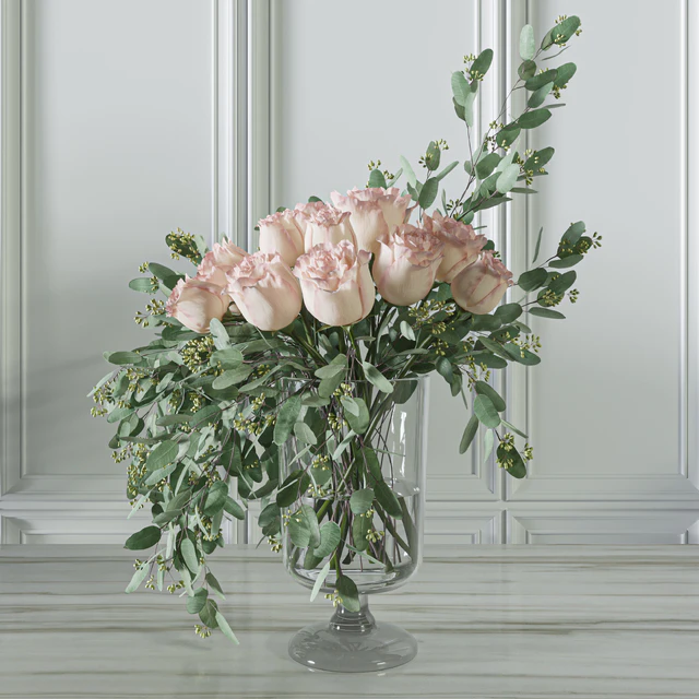Flower Set 054 Rose seeded eucalyptus — Descargar
