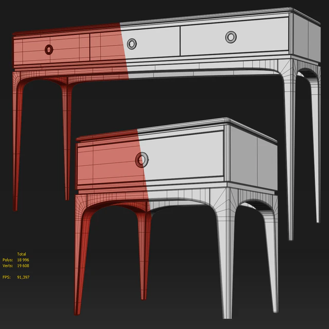 Console and bedside table Kopmann. Dresser, nightstand by Unica Moblar — Descargar
