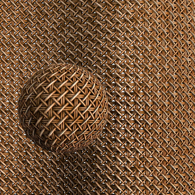 Woven bamboo & rattan cane material -vol.02 — Скачать