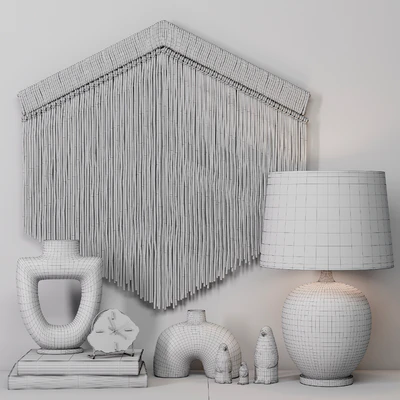 Teddy and Wool Macrame Decor Set 03 — Ver 3