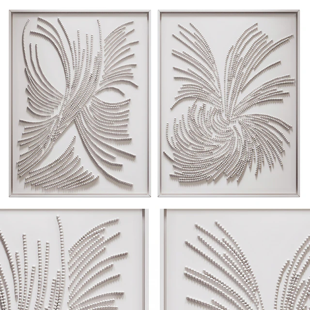 Панно White Diptych — Скачать