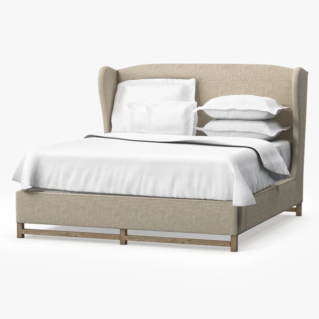 Restoration Hardware FRENCH WING UPHOLSTERED BED WITHOUT FOOTBOARD — Скачать
