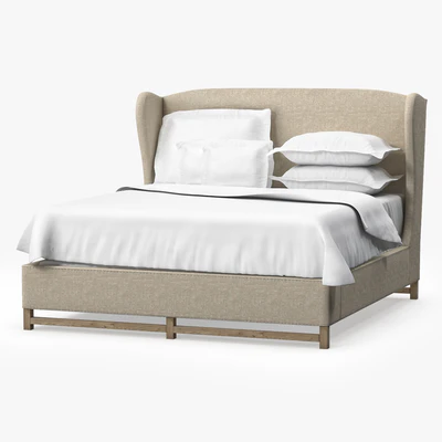 Restoration Hardware FRENCH WING UPHOLSTERED BED WITHOUT FOOTBOARD — Вид 1
