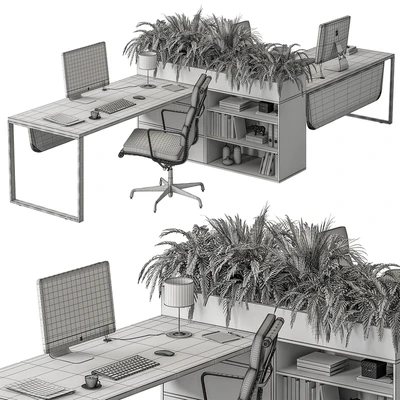 Employee Set - Office Furniture 396 — Ver 3