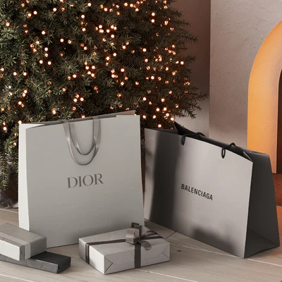 460 happy new year 05 Christmas tree DIOR BALENCIAGA gift bags op1 — Вид 7