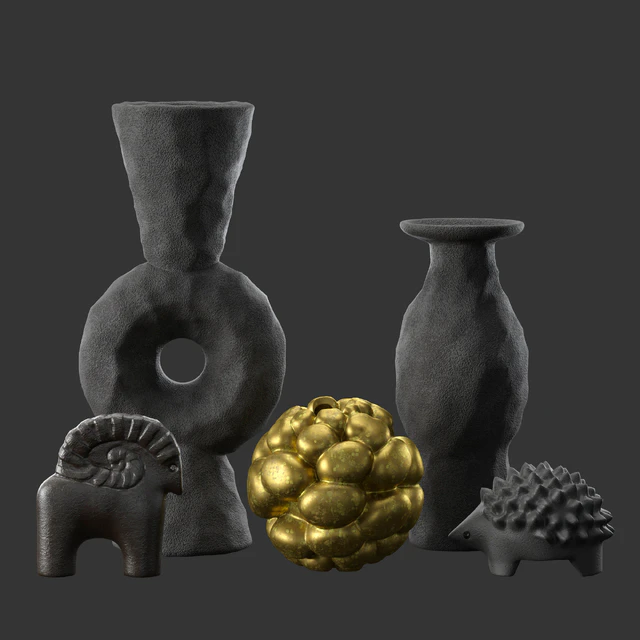 Volcanic Vases and Decorative Objects set — Descargar