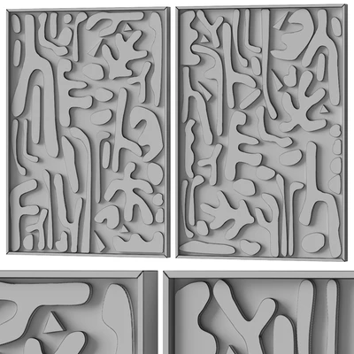 Relief artwork 22 - 3d art wall decor - Panels — Ver 5