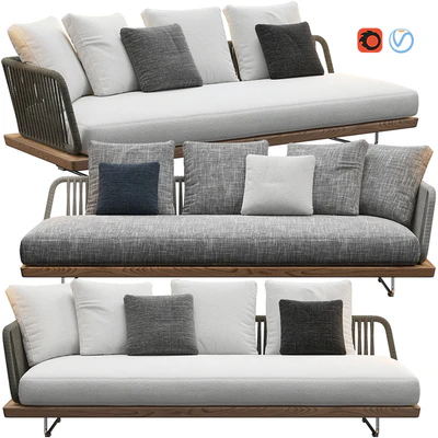 Sunray sofa Minotti outdoor — Вид 4