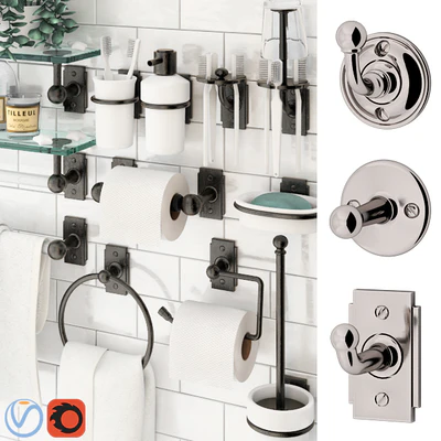 Аксессуары для ванной Nanzaquatic. Коллекции: Baluster, Functional, Art Deco. — Вид 1