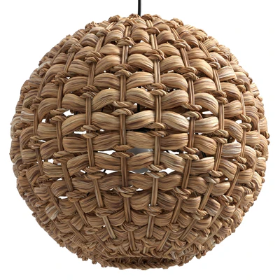 Woven Pendant Lamp Brown SIWAZE — Ver 1