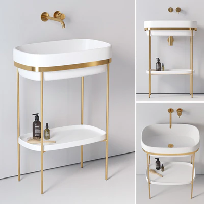 Ex.t Ribbon console washbasin — Ver 1