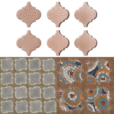 Керамическая плитка Kerama Marazzi Арабески Майолика — Вид 5