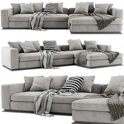 Minotti Leonard Chaise Longue Sofa — Ver 1