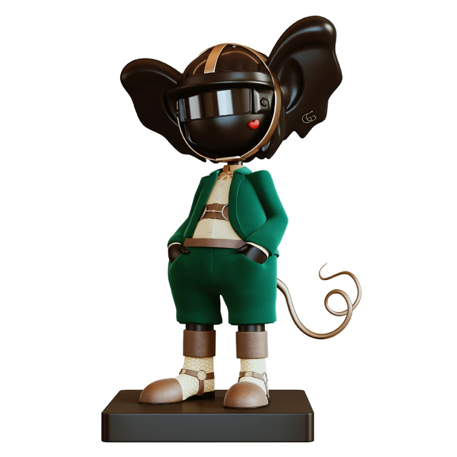 Gucci cartoon hipster toys Sculpture — Descargar
