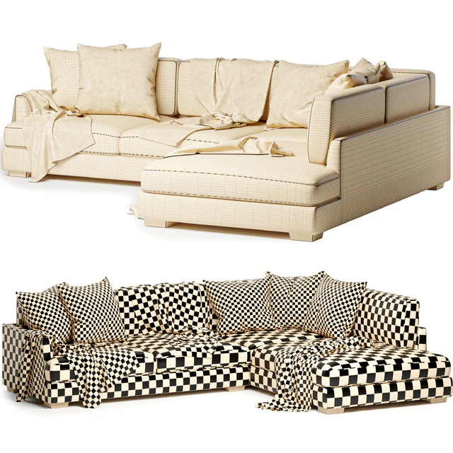 Elsie sofa with chaise — Descargar