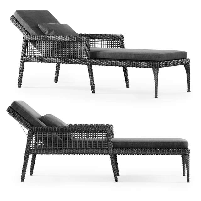 Rattan chaise lounge DR50 / Шезлонг из ротанга — Скачать