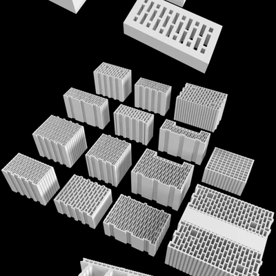 Set of ceramic blocks phoroterm — Ver 3