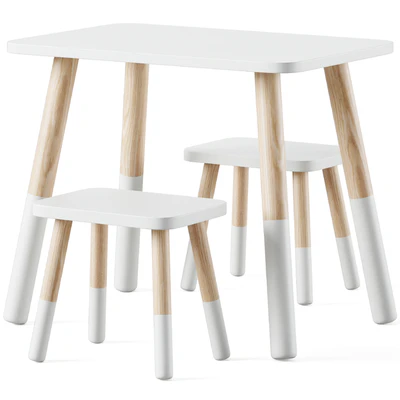 Wooden children's table and chairs by Sklum — Ver 1