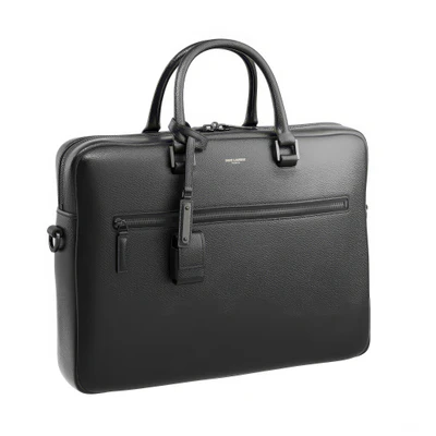full grain leather briefcase by saint laurent — скачать
